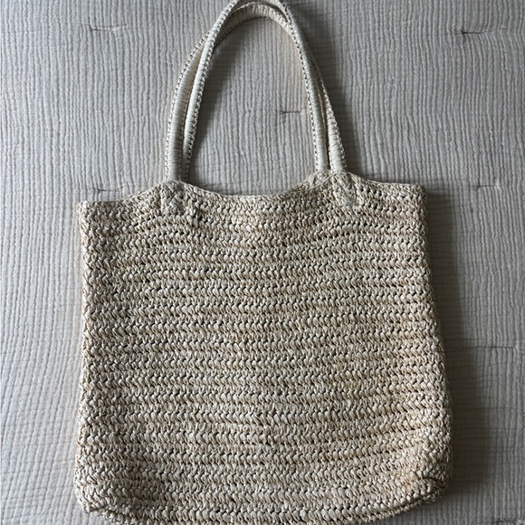Jcrew Raffia Tote Bag - Picture 2 of 5